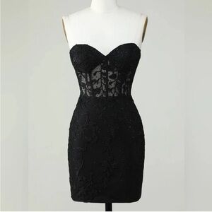Shari Hill Homecoming short corset lace dress size 6